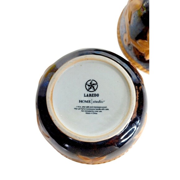 Laredo Home Studio Southwestern Texas Style Stoneware Soup Chili 4 Ct. Bowls - Picture 12 of 13